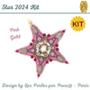 Star 2024 Ornament Complete Bead Kit, design by Les Perles par Puca®