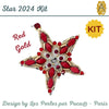 Star 2024 Ornament Complete Bead Kit, design by Les Perles par Puca®