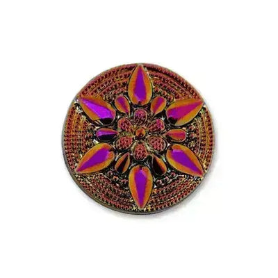 Starflower German Glass Cabochons, 18mm - The Argus Collection