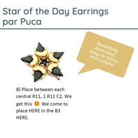 Star of the Day Earrings Pattern par Puca