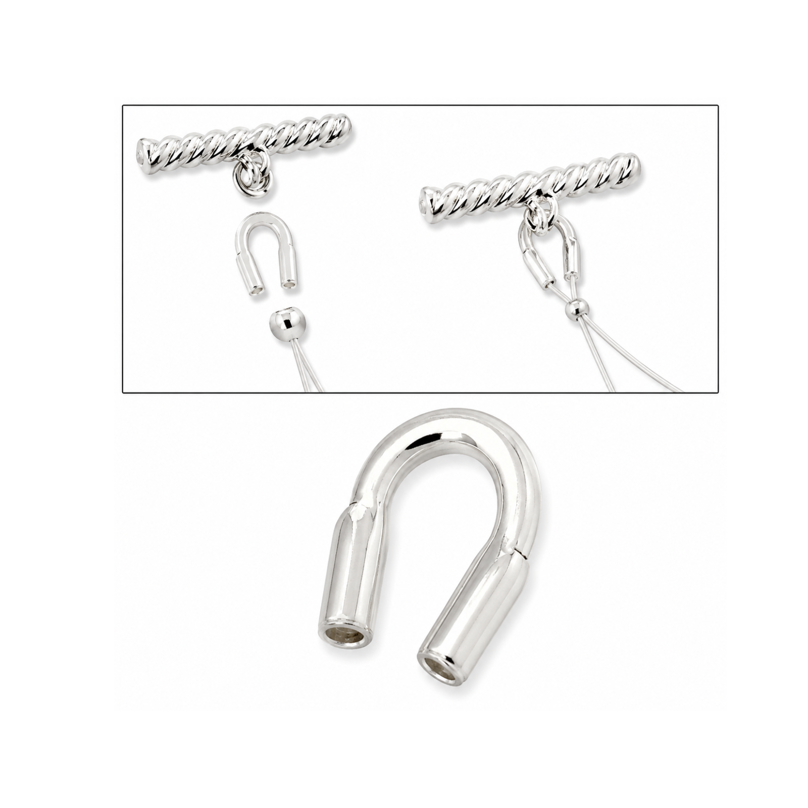 9.25 Sterling Silver Wire Guardians, .021", .031" or .045" I.D.