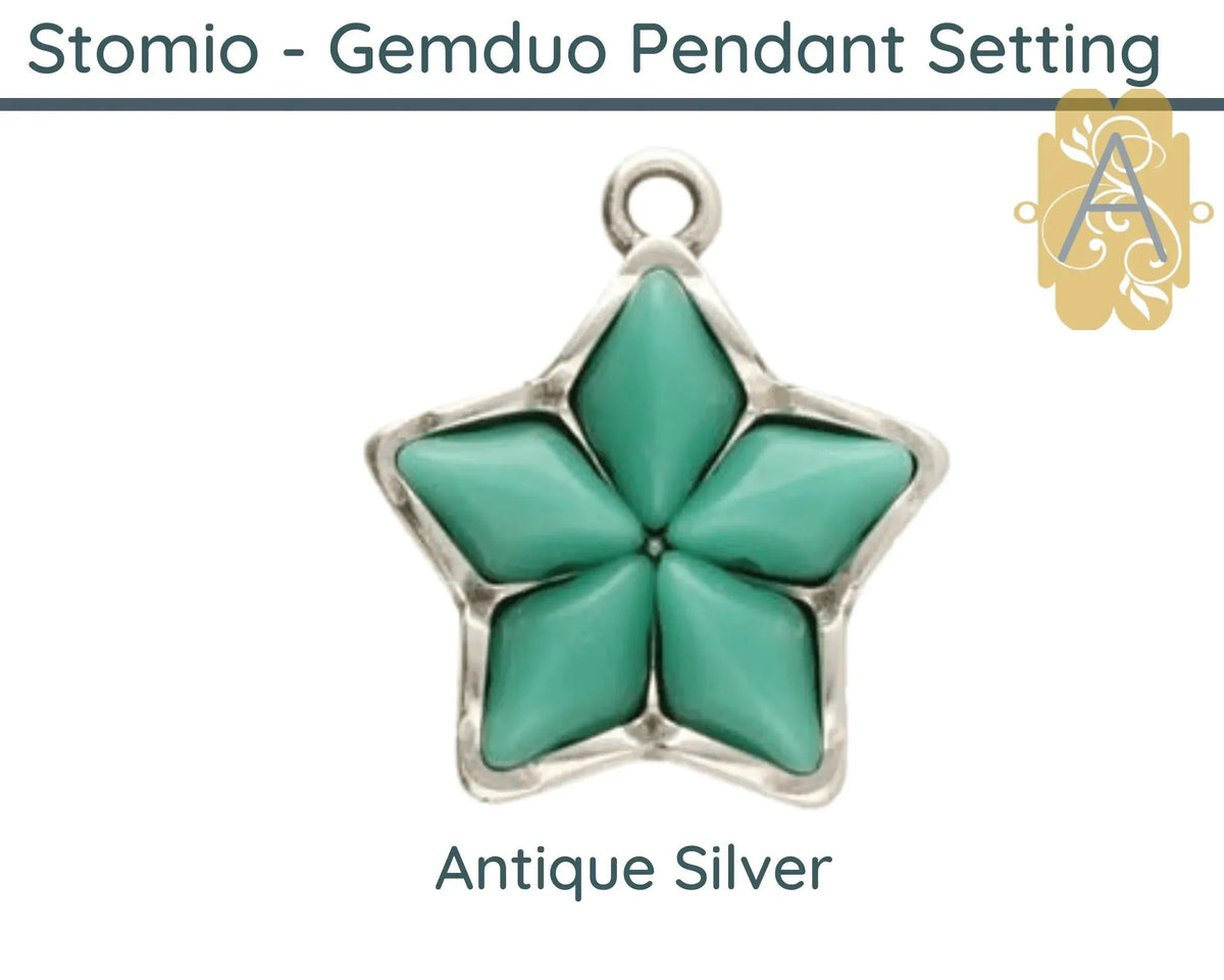 Stomio, Cymbal Gemduo Pendant Setting, 4 Finishes - The Argus Collection