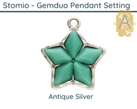 Stomio, Cymbal Gemduo Pendant Setting, 4 Finishes - The Argus Collection