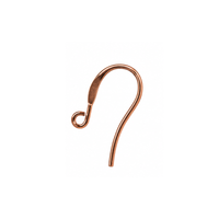 Stylish copper ear wire for jewelry making
