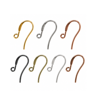 Stylish ear wires for jewelry making in 7 plated finishes