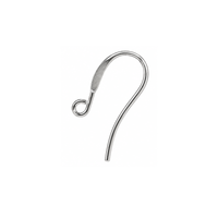 Stylish silver ear wire for jewelry making