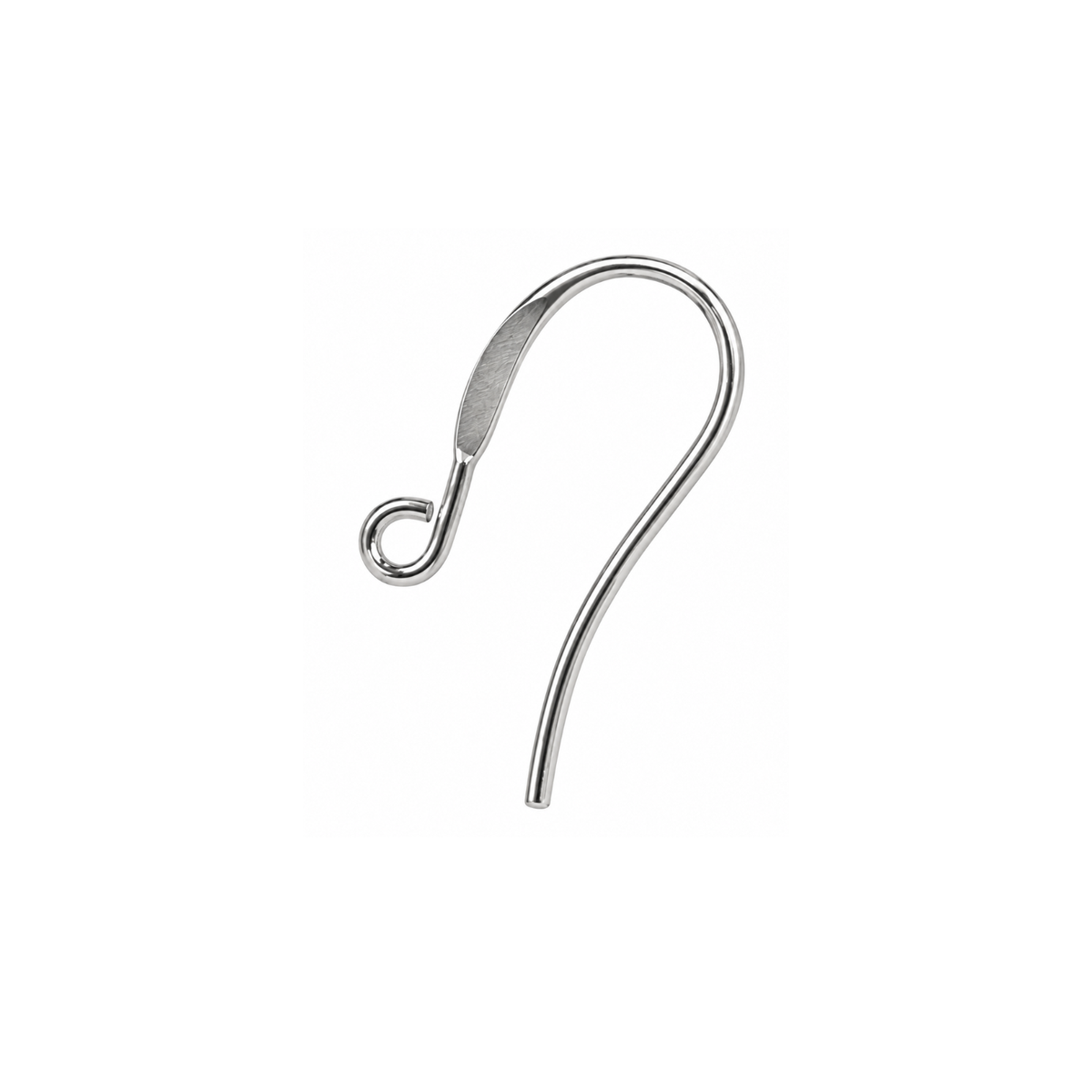Stylish silver ear wire for jewelry making