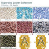 Superduo Beads, 10g., Luster Collection, 7 Colors - The Argus Collection