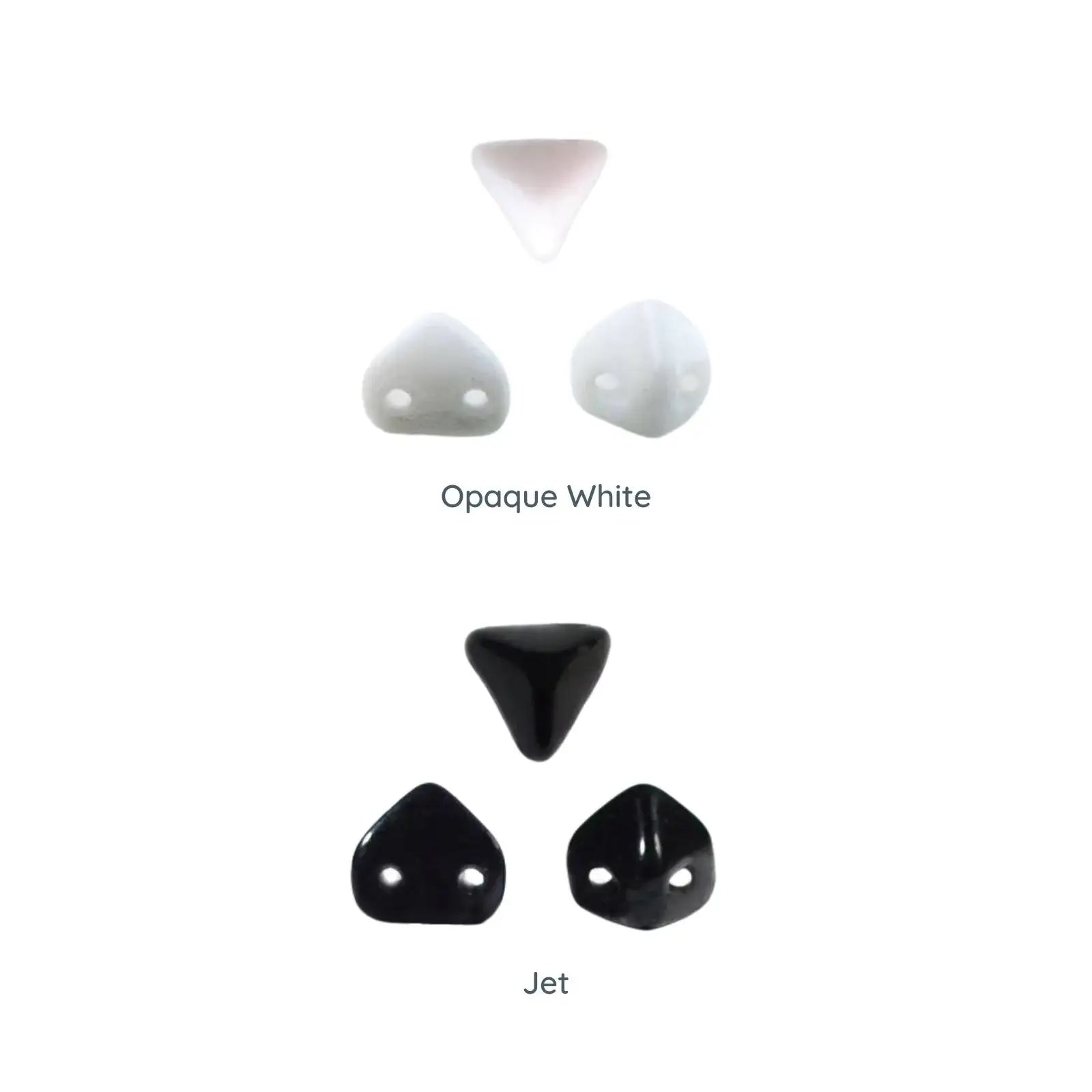 Super Kheops Beads par Puca, Black & White, 5g & 20g. - The Argus Collection