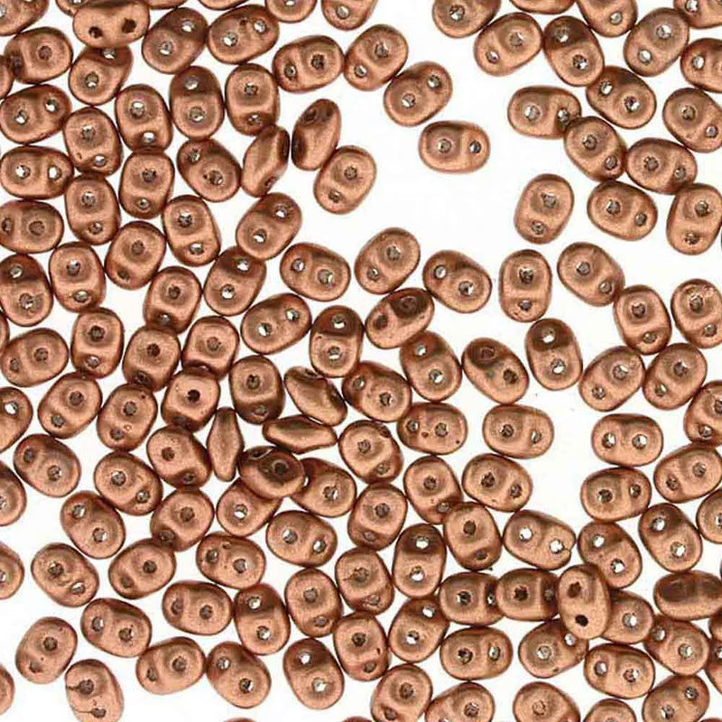 Superduo Beads, Bronze Vintage Copper