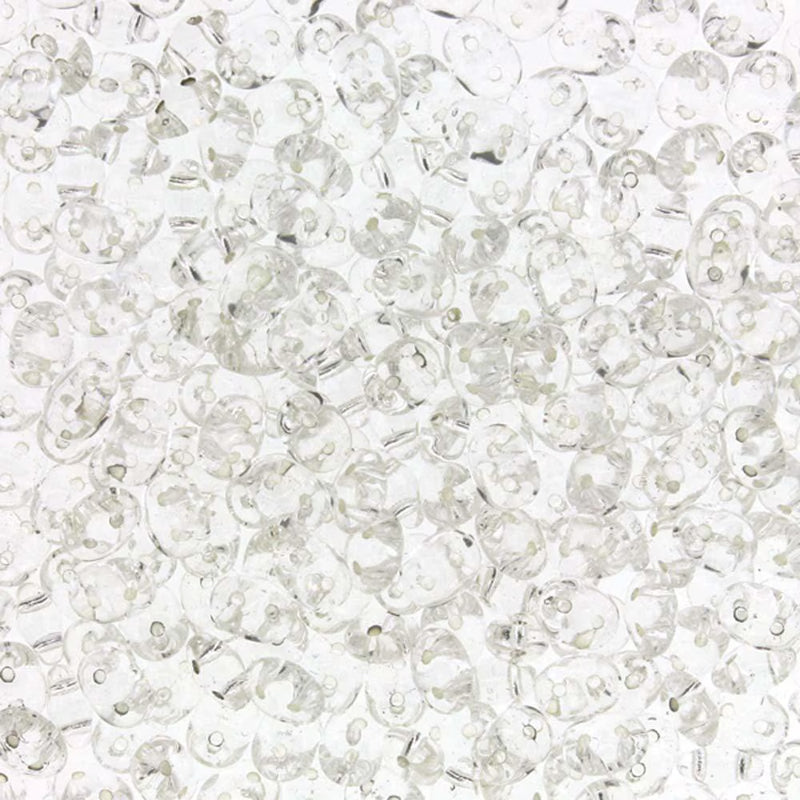 Superduo Beads, Crystal Silver-Lined