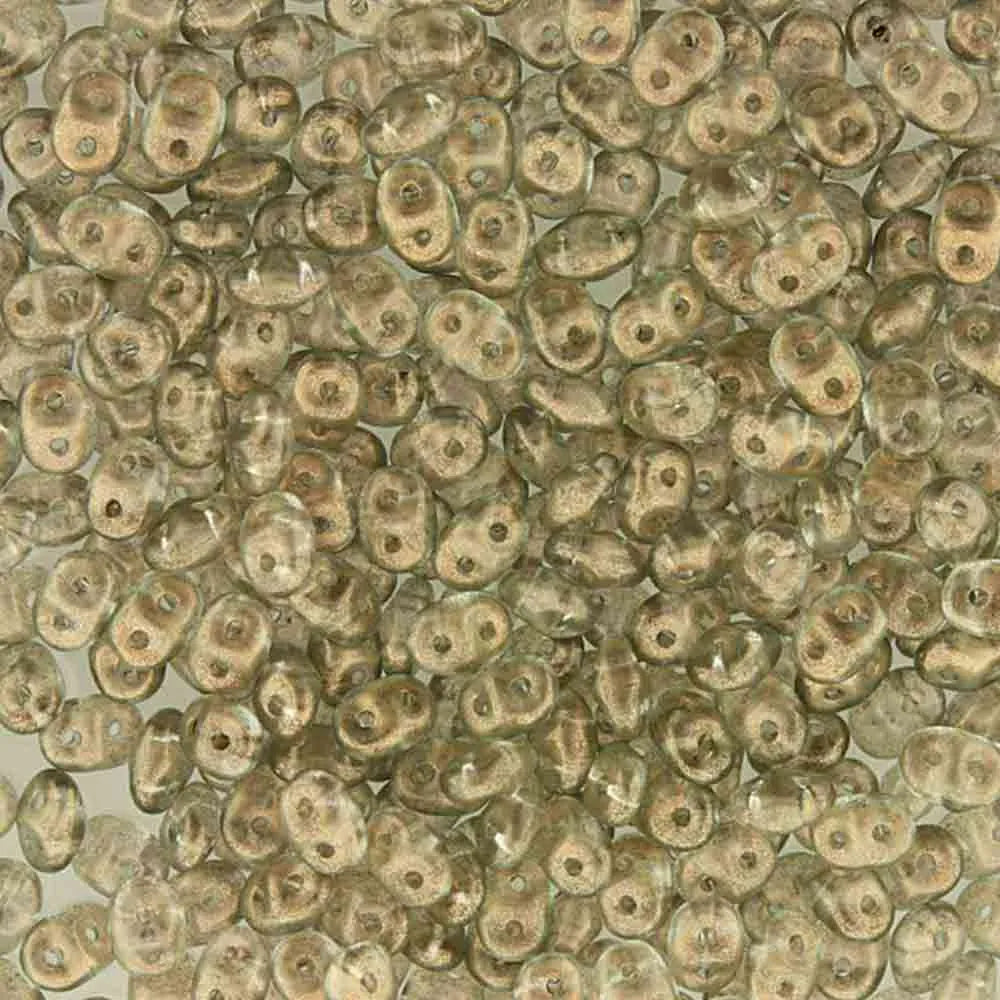 Superduo Beads, Halo Champagne