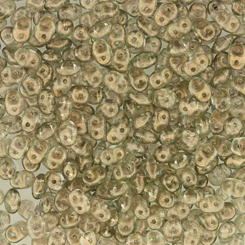 Superduo Beads, Halo Champagne