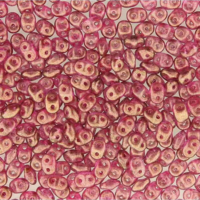 Superduo Beads, Halo French Rose