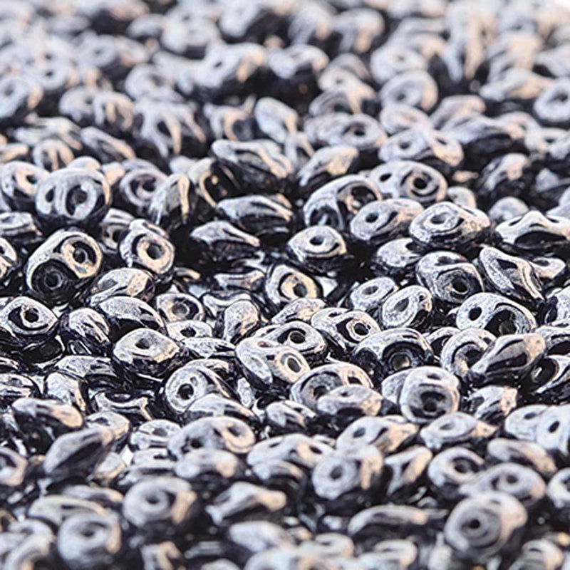 Superduo Beads, Navy Luster