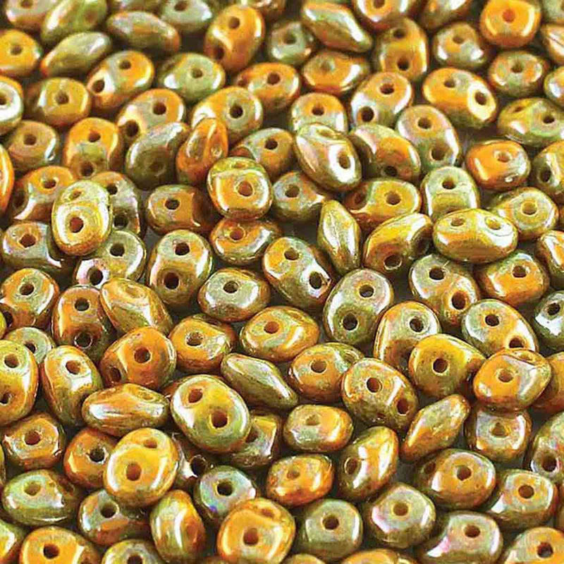 Superduo Beads, Nebula Lemon