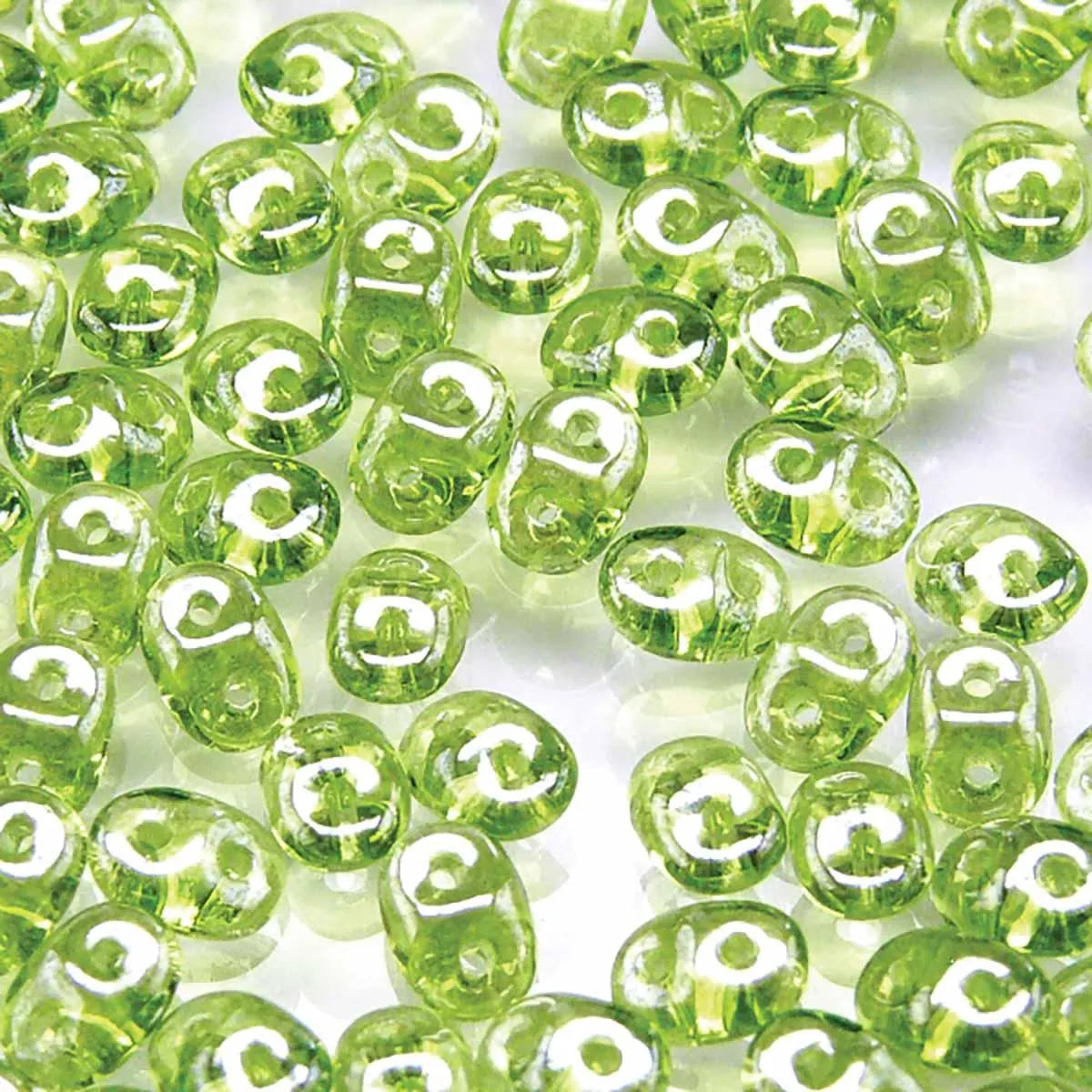 Superduo Olivine white luster