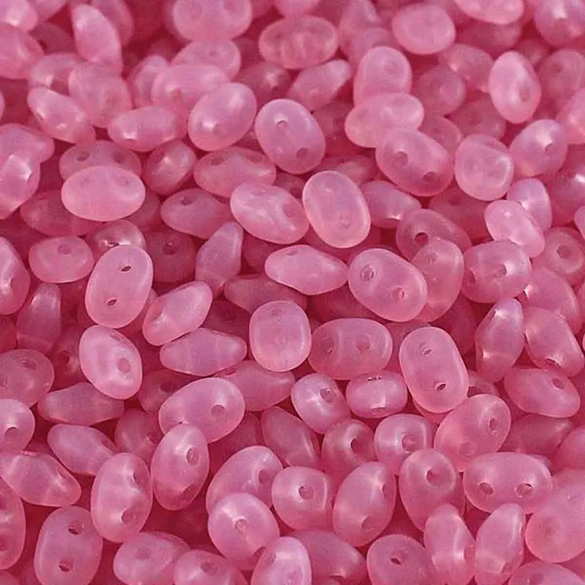 Superduo Beads, Opal Rose Matte
