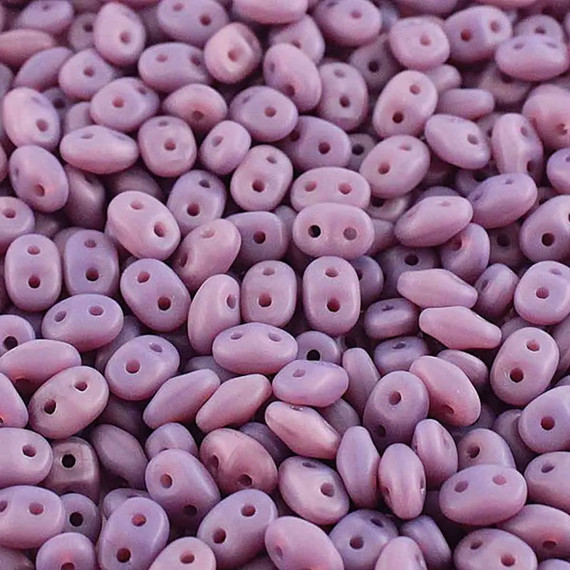 Superduo Beads, Opal Violet Matte