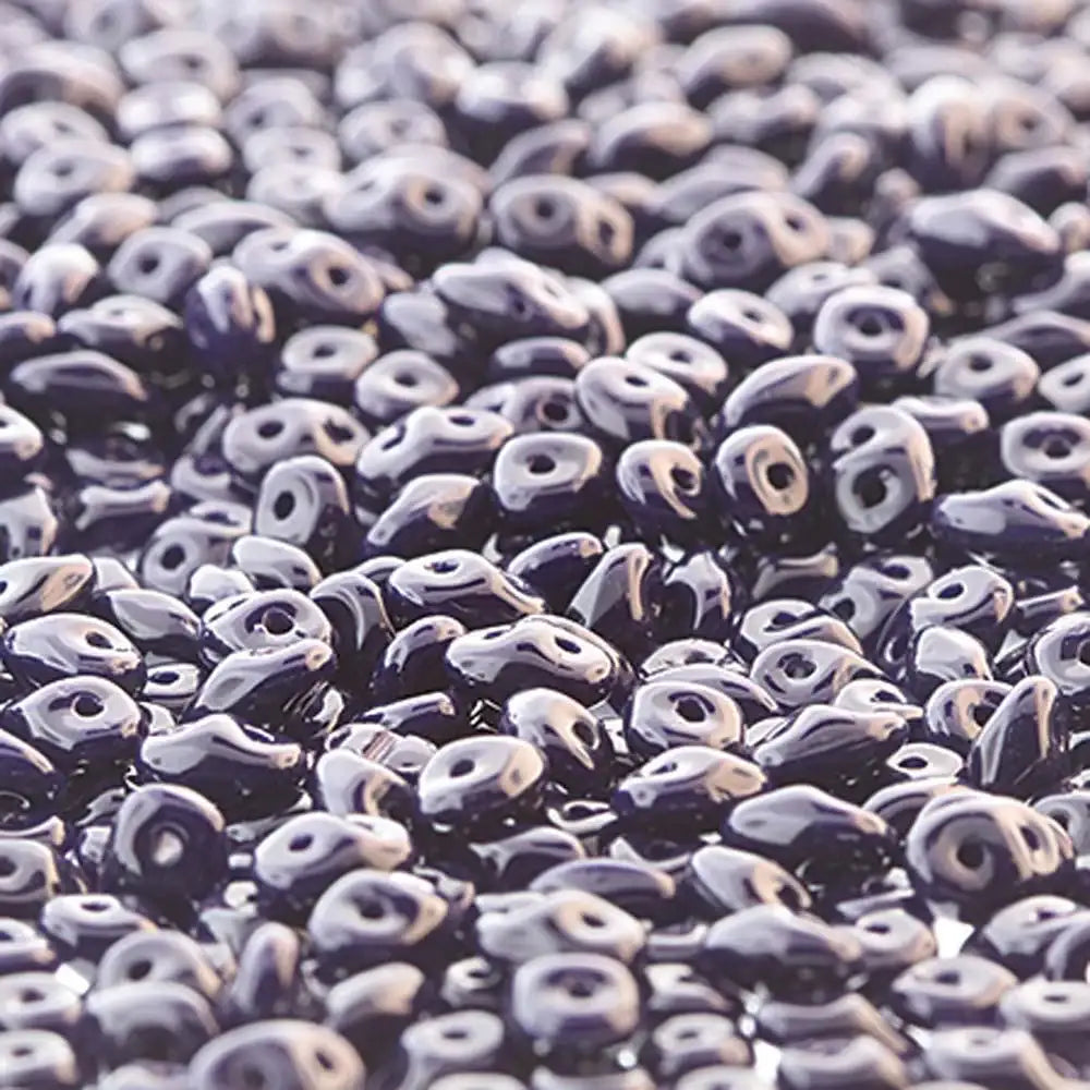 Superduo Beads, Opaque Navy