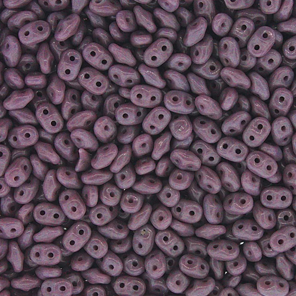 Superduo Beads, Opaque Violet