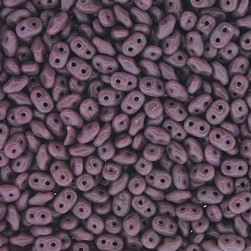 Superduo Beads, Opaque Violet