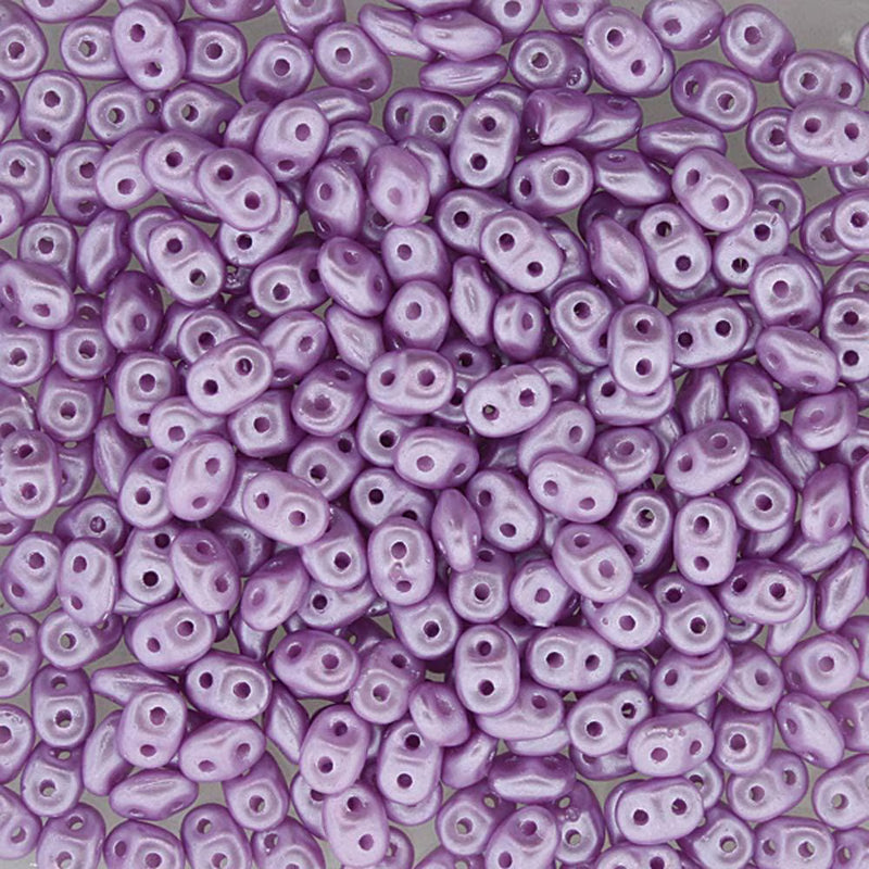 Superduo Beads, Pastel Light Rose