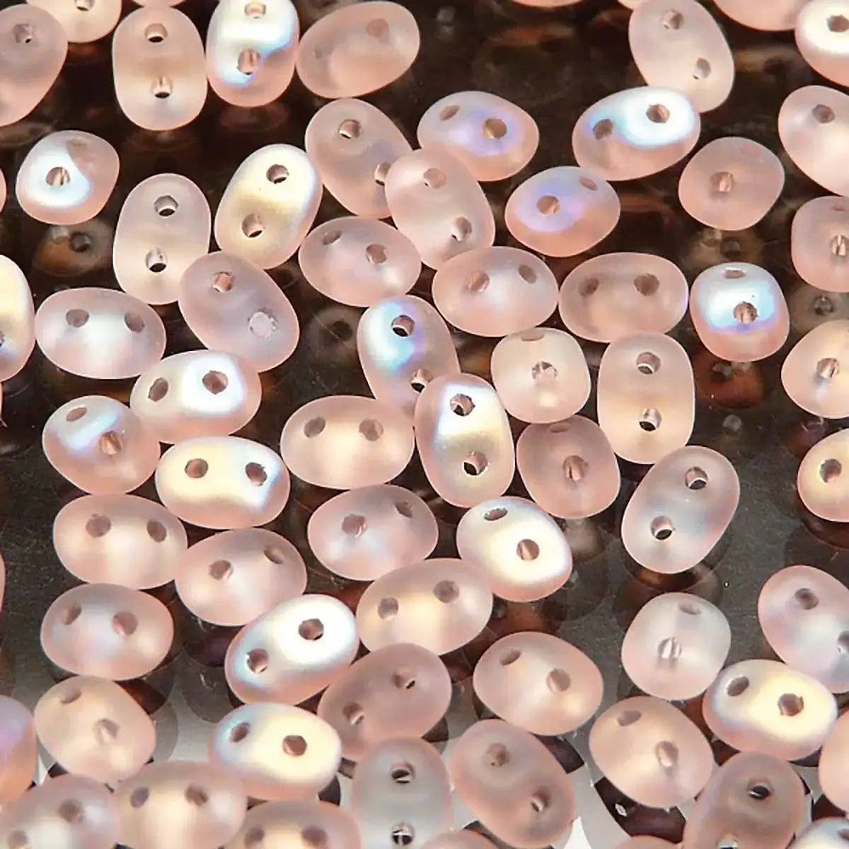 Superduo Beads, Rosaline AB Matte