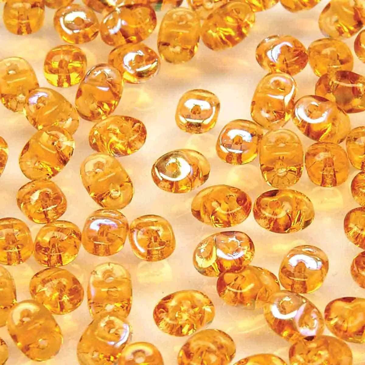 Superduo Beads, Topaz AB