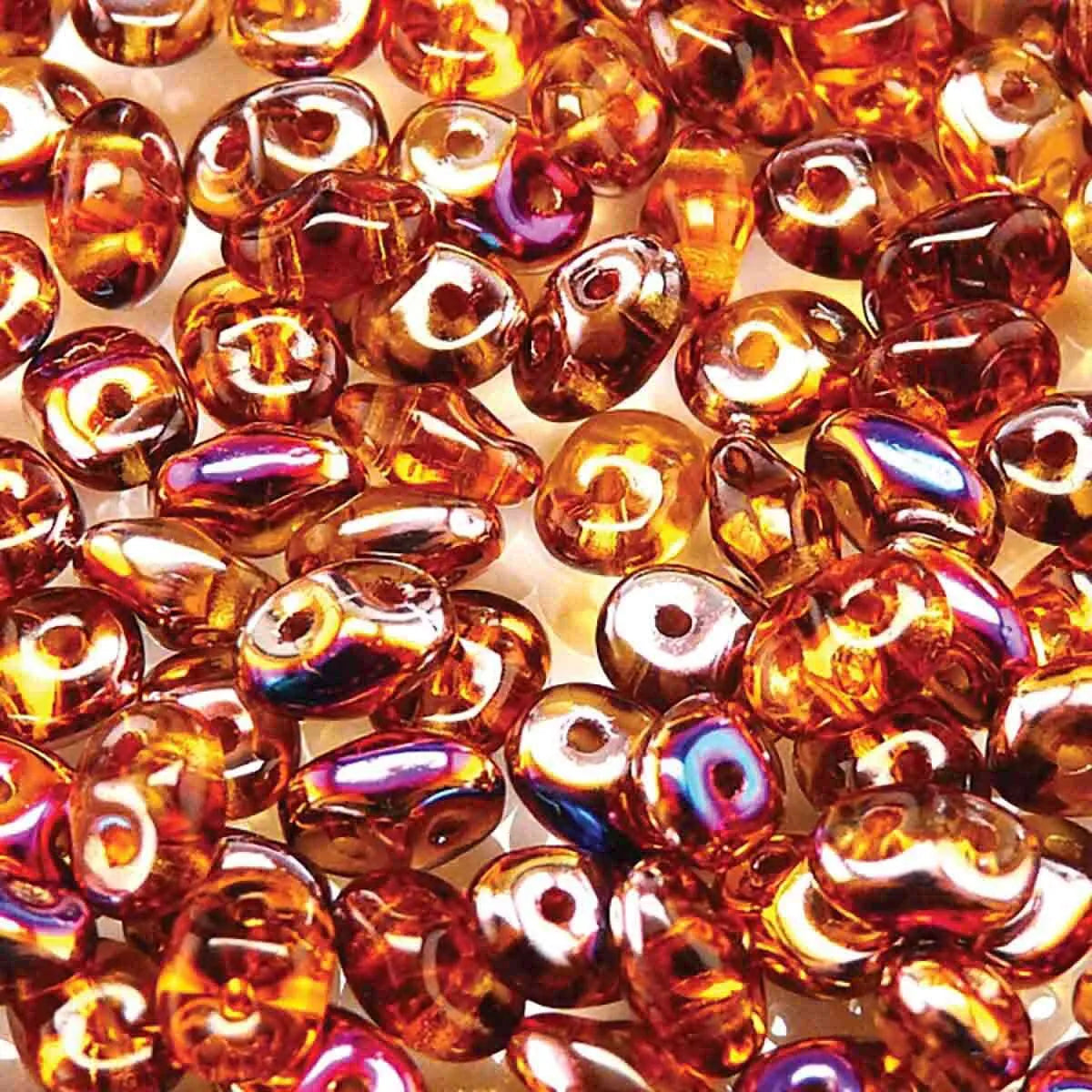 Superduo Beads, Topaz Sliperit