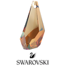 Swarovski 6015 Polygon Drop, 50mm, Crystal Copper