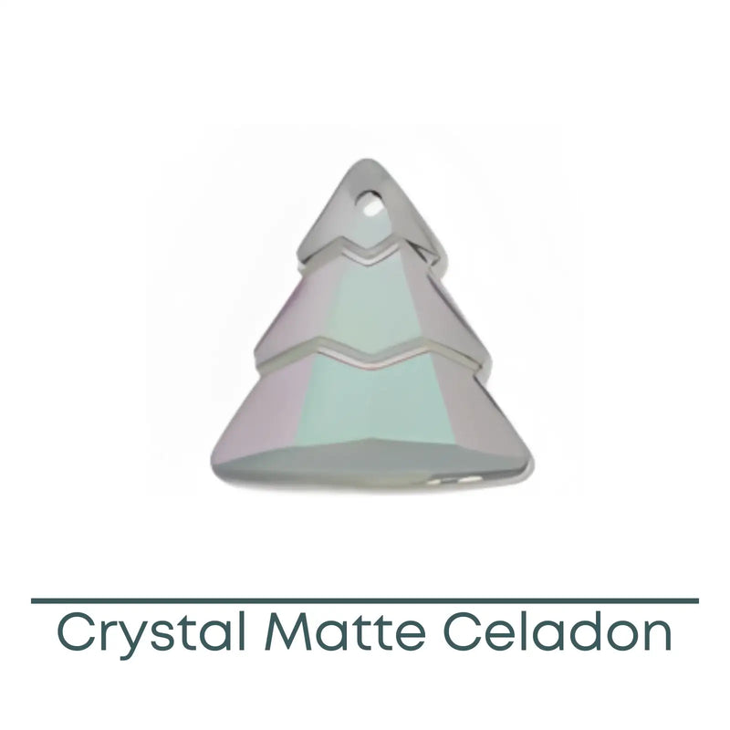 Swarovski Crystal, Christmas Tree Pendant or Charm