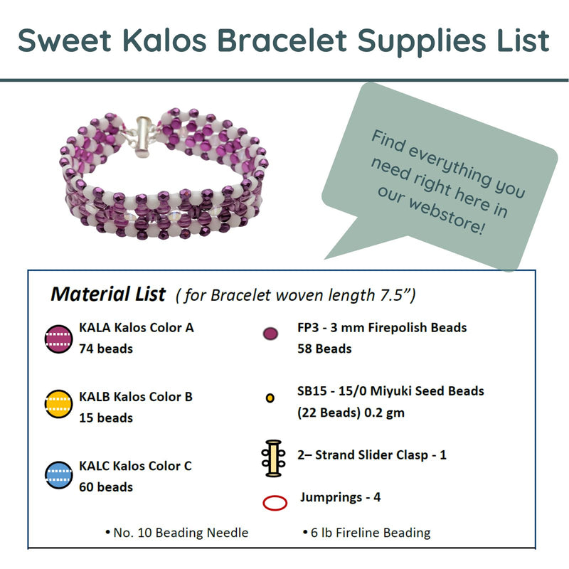 Sweet Kalos Bracelet Pattern