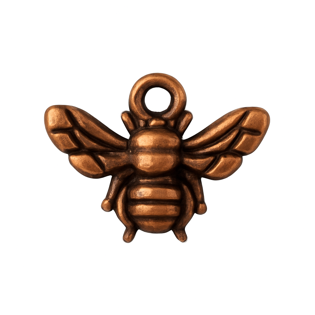Tierracast Honeybee Charm or Dangle, 2 Pcs.