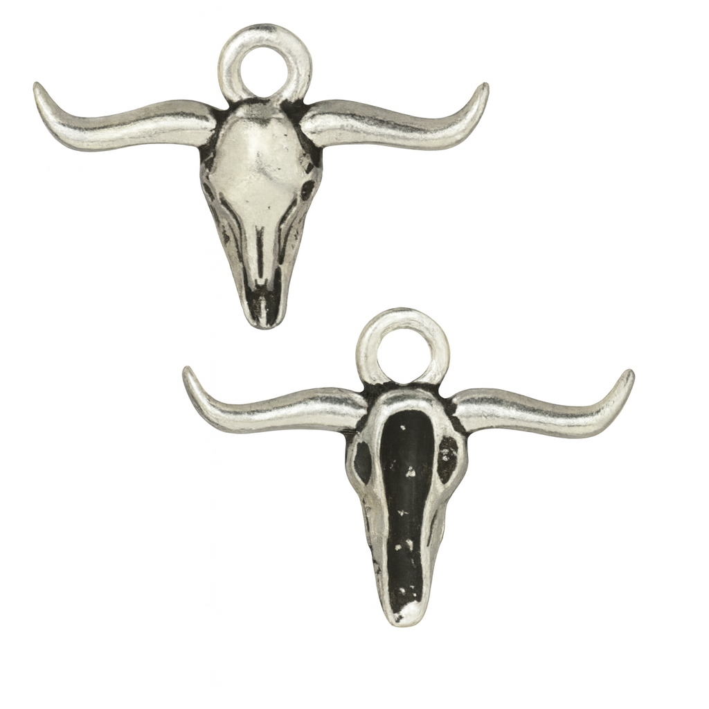 Tierracast Texas Longhorn Charm, 2 Pcs