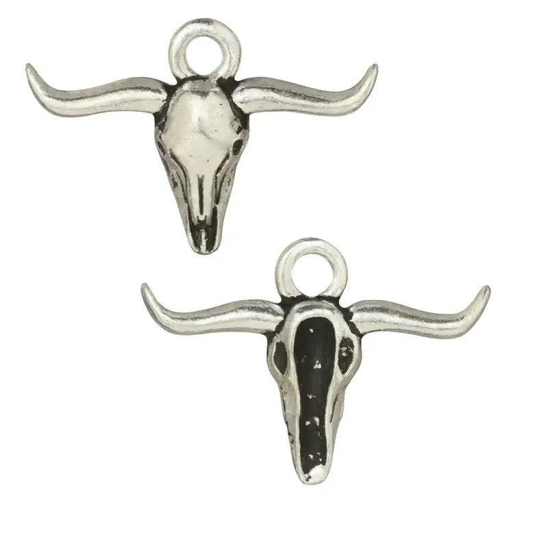 Tierracast Texas Longhorn Charm, 2 Pcs - The Argus Collection