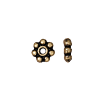 Tierracast Heishi Daisy Spacer Beads, 4mm