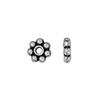 Tierracast Heishi Daisy Spacer Beads, 4mm