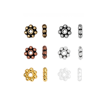 Tierracast Heishi Daisy Spacer Beads, 4mm