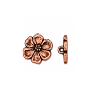 TierraCast Apple Blossom Buttons, 2 Pcs