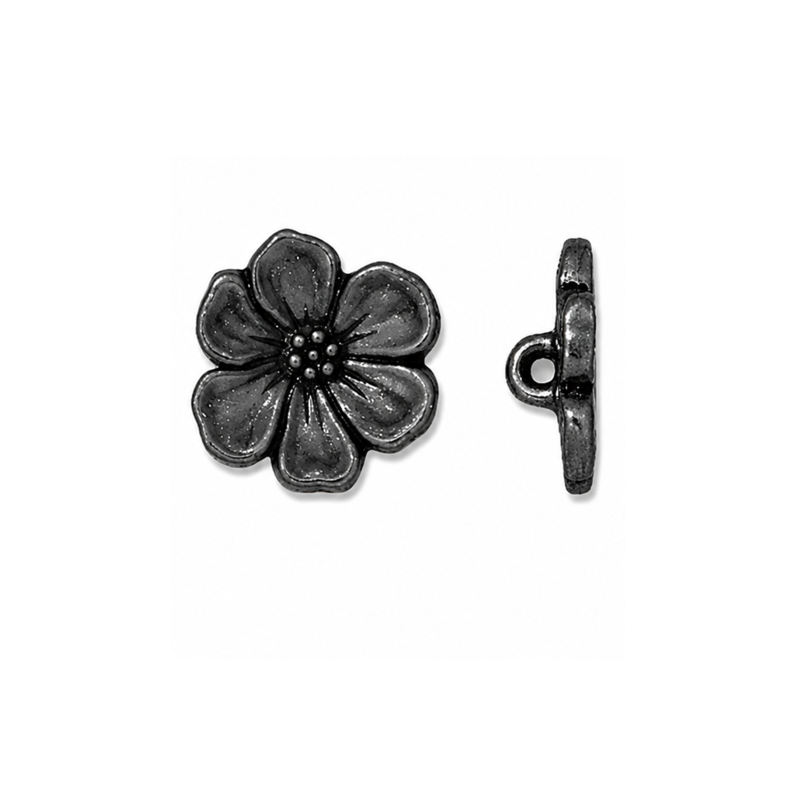 TierraCast Apple Blossom Buttons, 2 Pcs