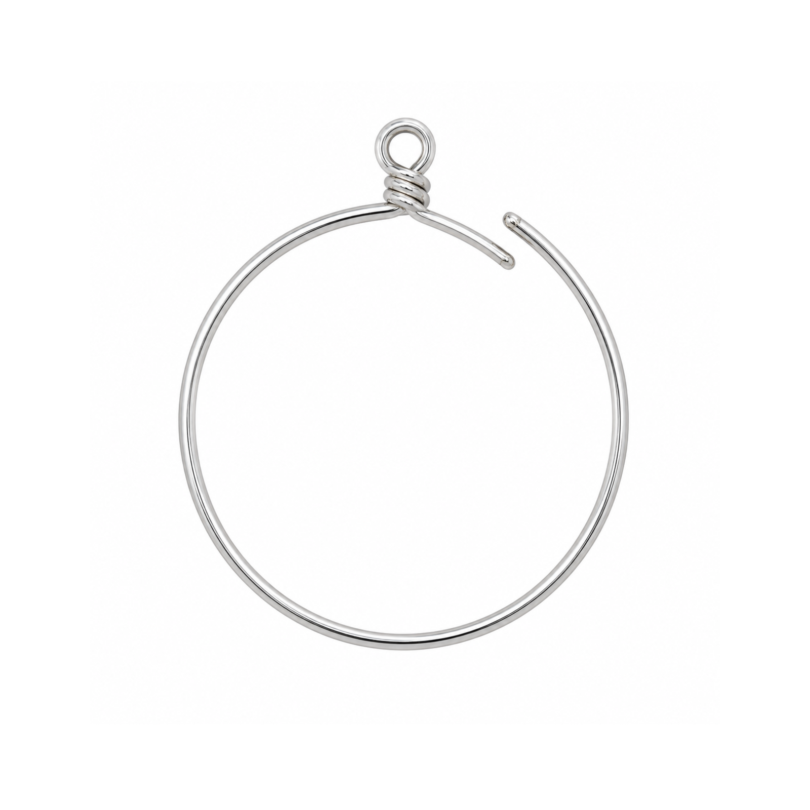 TierraCast Charm or Pendant Keeper Hoop, 42mm