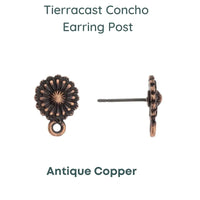 Tierracast, Concho Earring Posts, 1 Pair - The Argus Collection