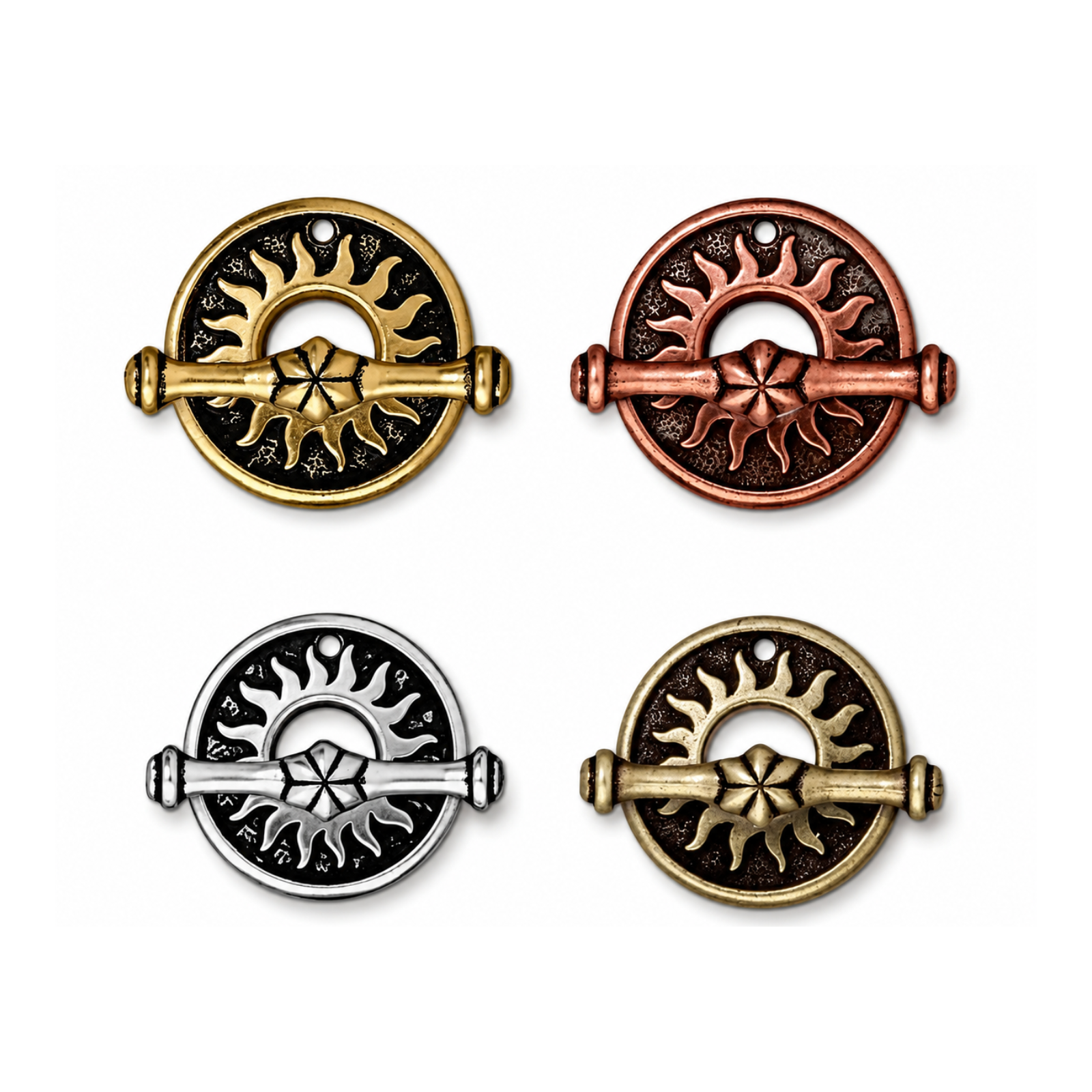 TierraCast Del Sol Toggle Clasp - 4 Finishes