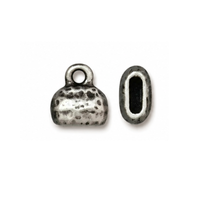 TierraCast Distressed Crimp End Caps, 6x2mm