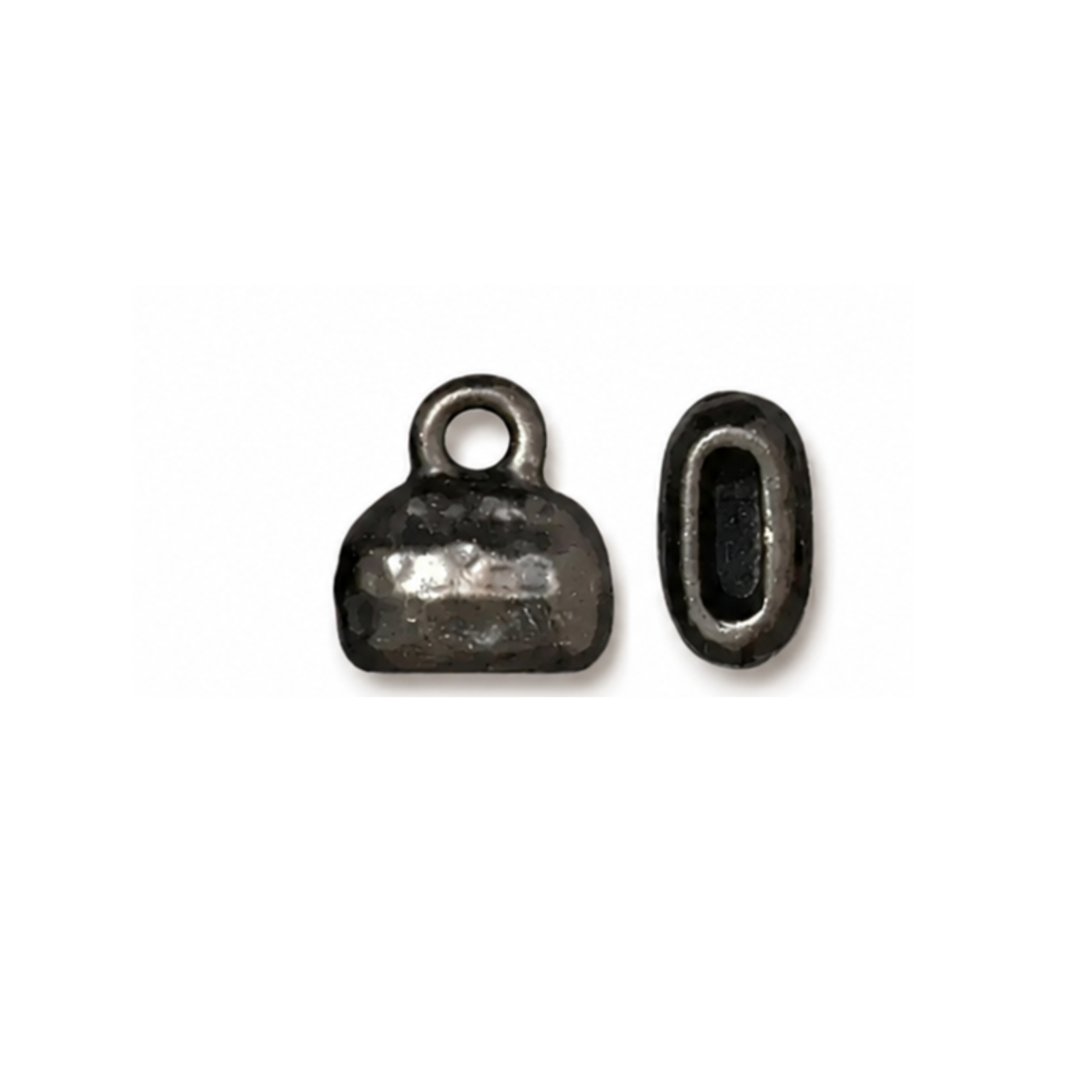 TierraCast Distressed Crimp End Caps, 6x2mm