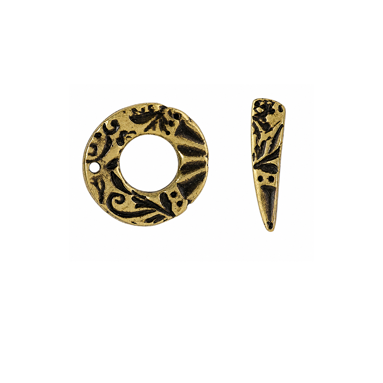 TierraCast Flora Toggle Clasp – 3 Finishes
