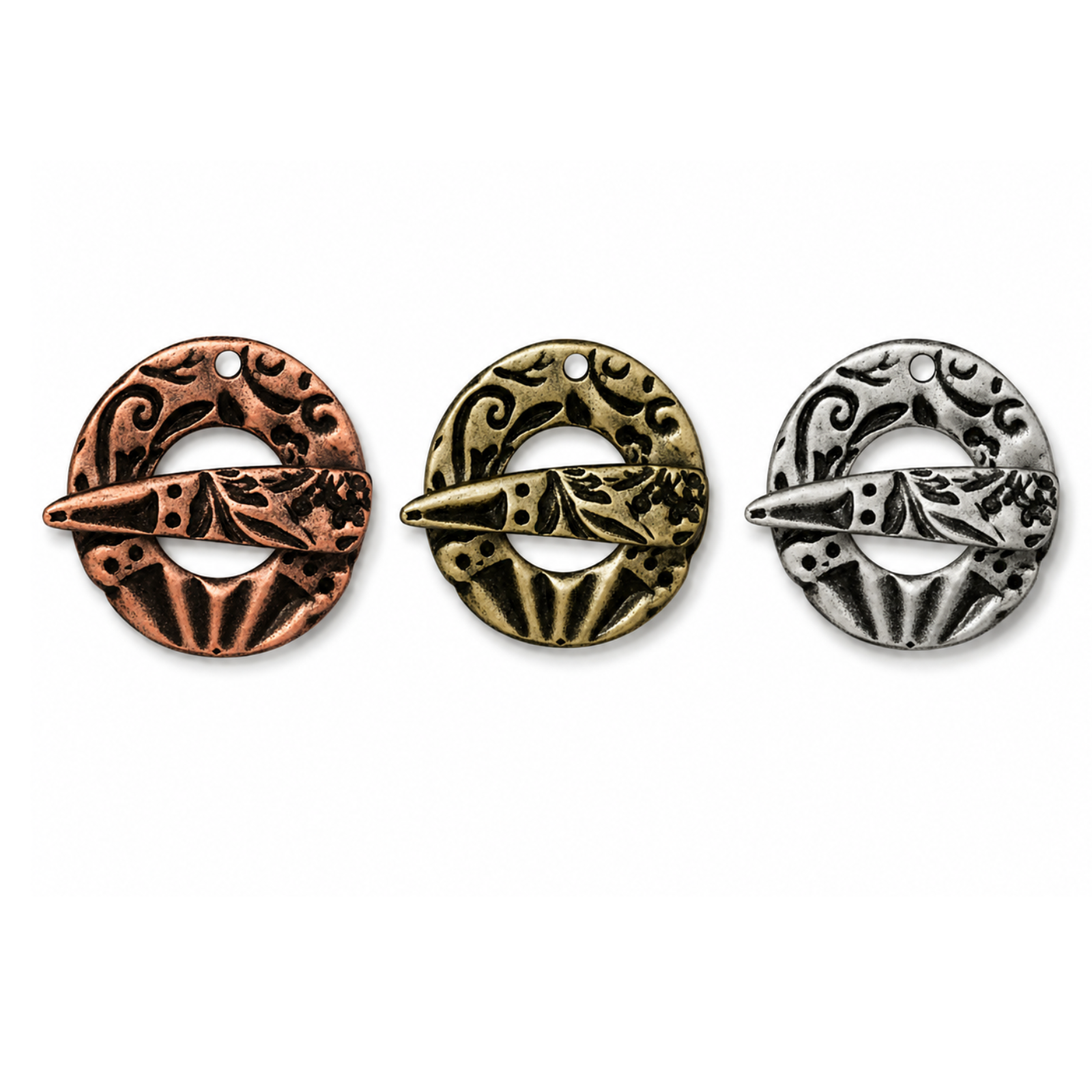 TierraCast Flora Toggle Clasp – 3 Finishes