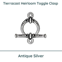 Heirloom Toggle Clasp, 15mm, 7 Finishes - The Argus Collection