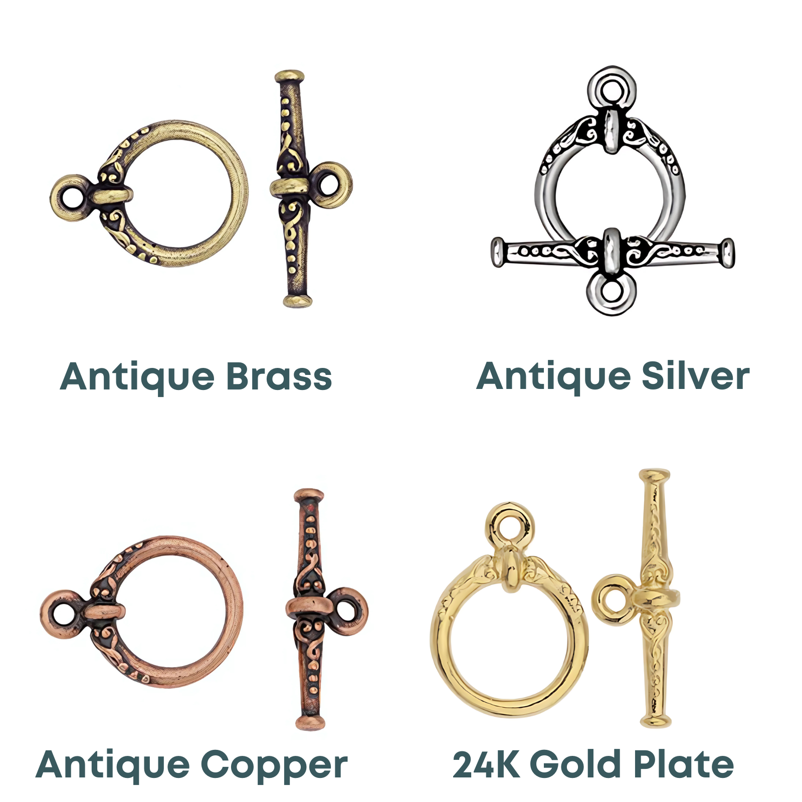 Tierracast Heirloom Toggle Clasp, 15mm